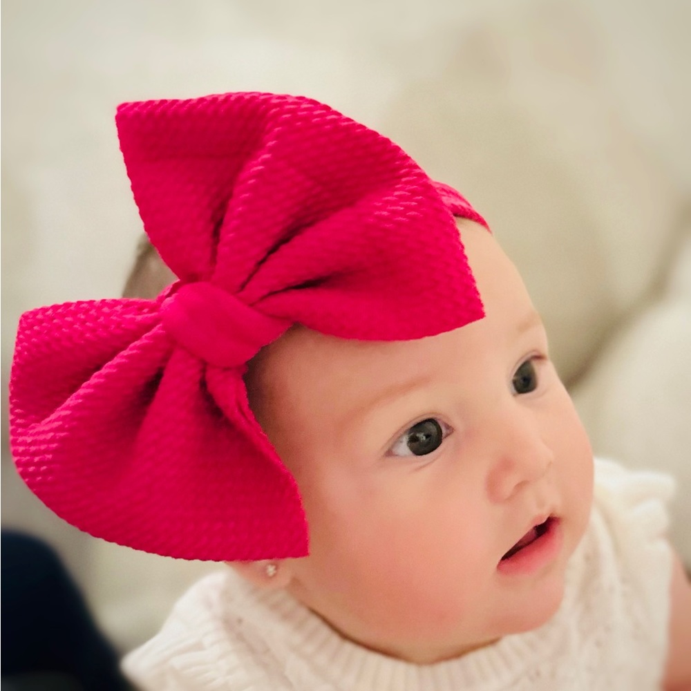 *NEW Baby headband In the color magenta!